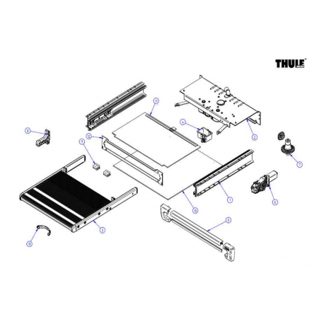 Pièces détachées Marche-pied - Thule Slide-Out Step V18 12V - 400