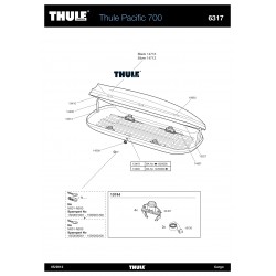 Pièces détachées - Coffre de toit Thule Ocean Pacific 700
