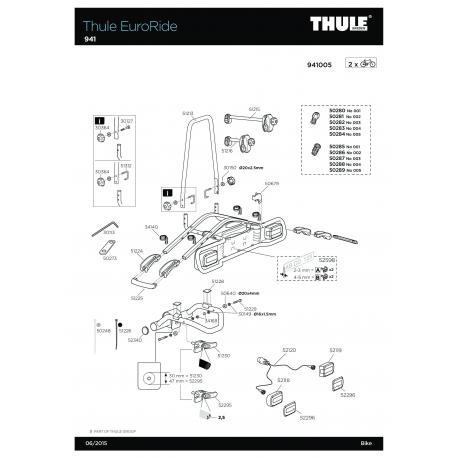 Pièces détachées - Euroride 941- 943 Thule